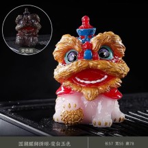 Color-Changing Tea Pet Pixiu Holding Gold Ingot – Tea Table Desktop Ornament and Decoration