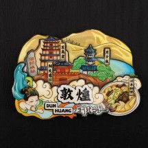 City Wooden Fridge Magnet – Souvenir Magnetic Sticker