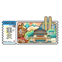 New Ticket Stub Fridge Magnet – Creative City Magnetic Sticker