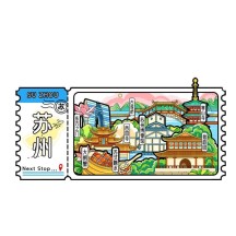 New Ticket Stub Fridge Magnet – Creative City Magnetic Sticker