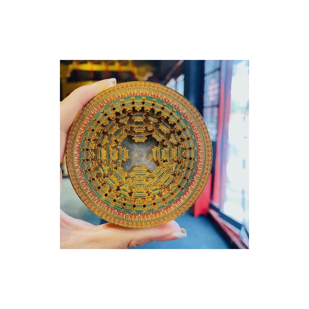Tiangong Caisson Fridge Magnet & Nine-Dragon Phoenix Crown Fridge Magnet – Cultural and Creative Souvenir Tiangong Caisson Fridge Magnet & Nine-Dragon Phoenix Crown Fridge Magnet – Cultural and Creative Souvenir