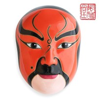 Peking Opera Mask Wall Hanging – Extra-Large Five Gods of Wealth Decorative Mask