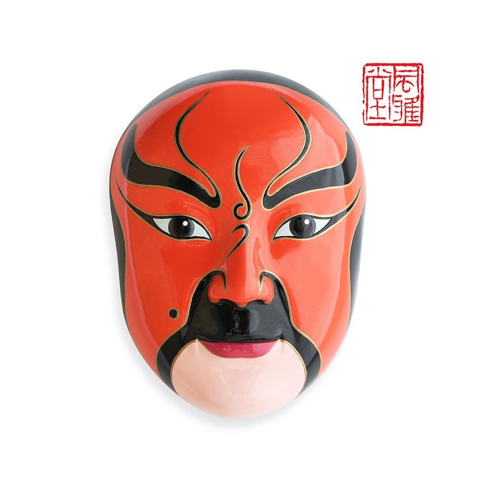 Peking Opera Mask Wall Hanging – Extra-Large Five Gods of Wealth Decorative Mask Peking Opera Mask Wall Hanging – Extra-Large Five Gods of Wealth Decorative Mask