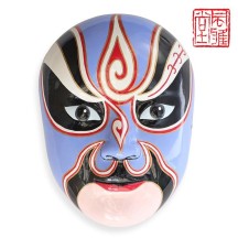 Peking Opera Mask Wall Hanging – Extra-Large Five Gods of Wealth Decorative Mask