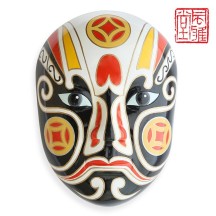 Peking Opera Mask Wall Hanging – Extra-Large Five Gods of Wealth Decorative Mask