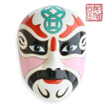 Peking Opera Mask Wall Hanging – Extra-Large Five Gods of Wealth Decorative Mask