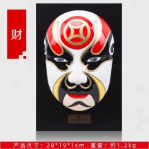 Guochao Style Chinese Peking Opera Mask – Wall Hanging & Decorative Ornament