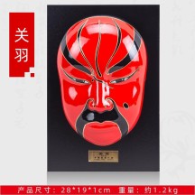 Guochao Style Chinese Peking Opera Mask – Wall Hanging & Decorative Ornament