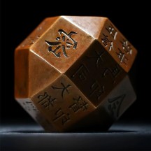 Multi-sided Seal Bronze Artifact – Museum Collection Regular Script Scholar’s Desk Paperweight Ornament