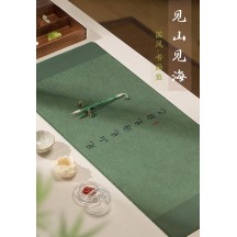 Creative Chinese Style Calligraphy Writing Mat with Traditional Chinese Painting and Cultural Elements