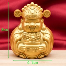 Caishen Wealth Figurine with Spinning Windmill – Bring Prosperity & Luck