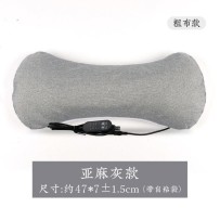 Mugwort Electric Heating Bone-Shaped Pillow – 4-Level Adjustable & Removable Washable Cover