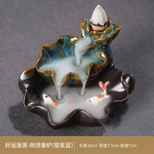 Backflow Incense Burner – Creative Home Decor Ceramic Art with Zen Style