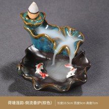 Backflow Incense Burner – Creative Home Decor Ceramic Art with Zen Style