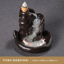 Backflow Incense Burner – Creative Home Decor Ceramic Art with Zen Style