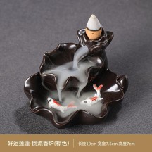 Backflow Incense Burner – Creative Home Decor Ceramic Art with Zen Style