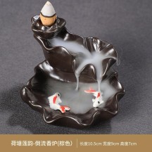 Backflow Incense Burner – Creative Home Decor Ceramic Art with Zen Style