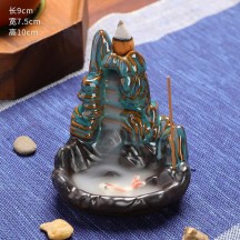 Backflow Incense Burner – Creative Home Decor Ceramic Art with Zen Style