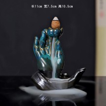 Backflow Incense Burner – Creative Home Decor Ceramic Art with Zen Style