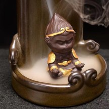 Backflow Incense Burner “Wukong” – Creative Ceramic Aromatherapy and Decorative Item
