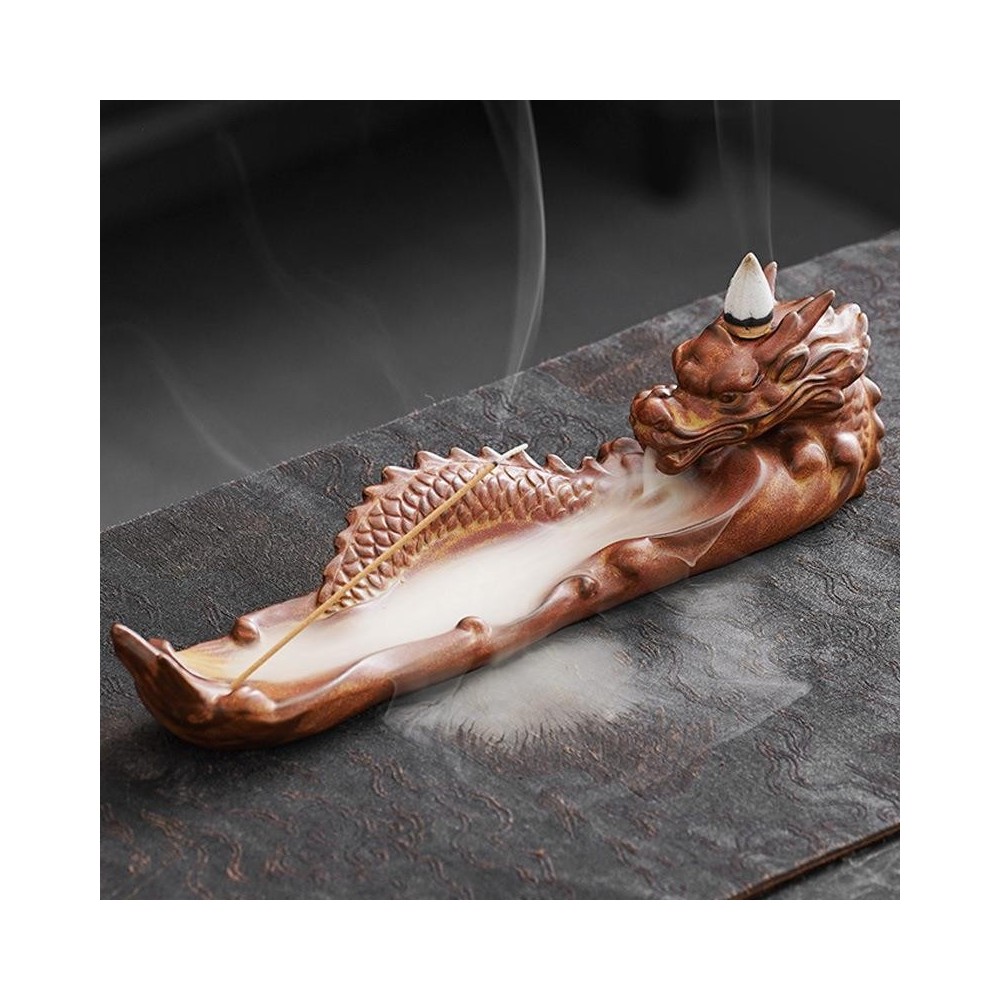 Dragon Soars Across the Seas" Incense Burner – Stick & Backflow Dual Use Dragon Soars Across the Seas" Incense Burner – Stick & Backflow Dual Use