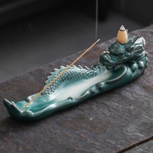 Dragon Soars Across the Seas" Incense Burner – Stick & Backflow Dual Use