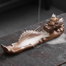 Dragon Soars Across the Seas" Incense Burner – Stick & Backflow Dual Use