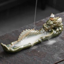 Dragon Soars Across the Seas" Incense Burner – Stick & Backflow Dual Use