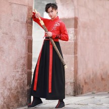 Hanfu Outfit Set – Traditional Chinese Couple Costume, Unisex Plus Size