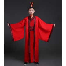 Men's Hanfu Cloak – Tang-Style Robe Inspired by Three Kingdoms Official Attire