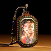 Leather thangka zajiram