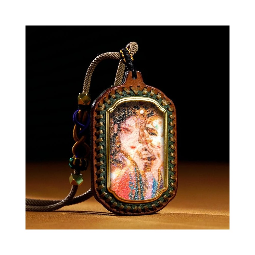 Leather thangka zajiram Leather thangka zajiram
