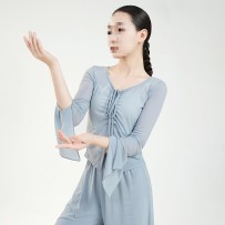 Classical Dance Practice Top for Women – Sheer Dancewear Blouse