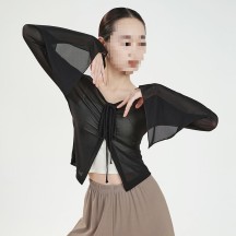 Classical Dance Practice Top for Women – Sheer Dancewear Blouse