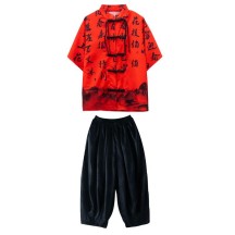 Chinese style performance clothing, martial arts clothing suit, Hanfu performance clothing