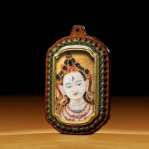 Leather thangka zajiram