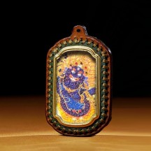 Leather thangka zajiram