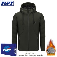 Intelligent temperature control charging self-heating down cotton jacket warm heating jacket