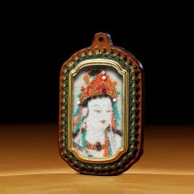 Leather thangka zajiram