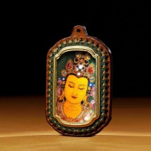 Leather thangka zajiram