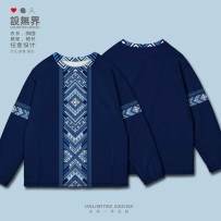 Ethnic-Style Plus Size Hoodie with Guangxi Zhuang Totem Elements – Unisex