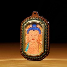 Leather thangka zajiram