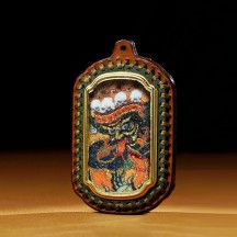 Leather thangka zajiram