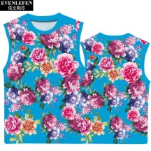 Northeast Floral Ethnic-Style Peony Festive Quick-Dry Short-Sleeve Shirt