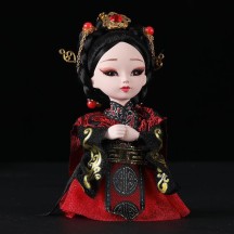 Handmade Silk Figurine Ornament – Peking Opera Mask and Character