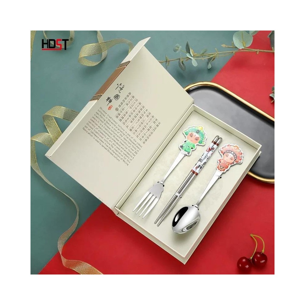 Chinese-Style Opera Peking Opera Mask Tableware Set – Souvenir Gift