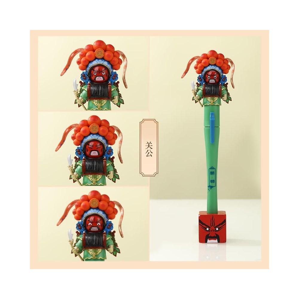 Peking Opera Doll, Face-Changing Pen, Face Paint Pen, Plush Doll