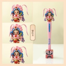 Peking Opera Doll, Face-Changing Pen, Face Paint Pen, Plush Doll