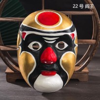 Finished Intangible Cultural Heritage Rap-Style Peking Opera Mask