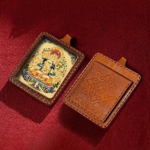 Tibetan Thangka with Qingshuo copper carving
